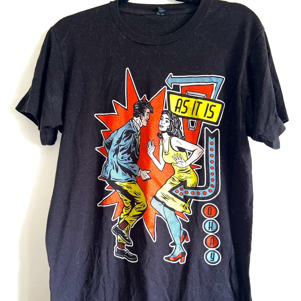 As It Is Rock Band Tee 80’s style pin-up